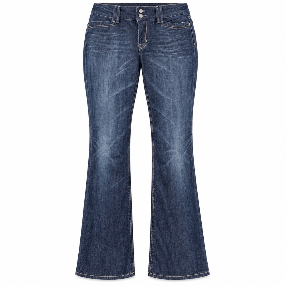 Gap Curvy Boot Cut Jeans Size 12 Regular Dark Wash Blue Y2K Denim Western Flared